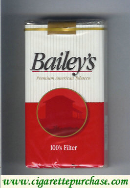 Bailey's Filter 100s cigarettes
